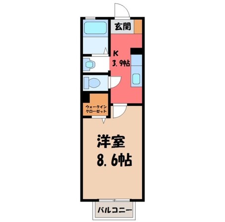 結城駅 徒歩1分 1階の物件間取画像